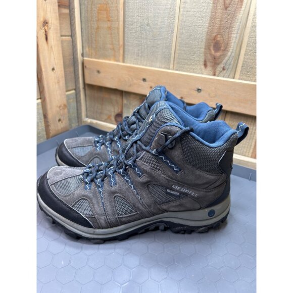 Merrell Mens Hiking Boots Castle Rock/Dark Denim Size 9.5M - Picture 7 of 7